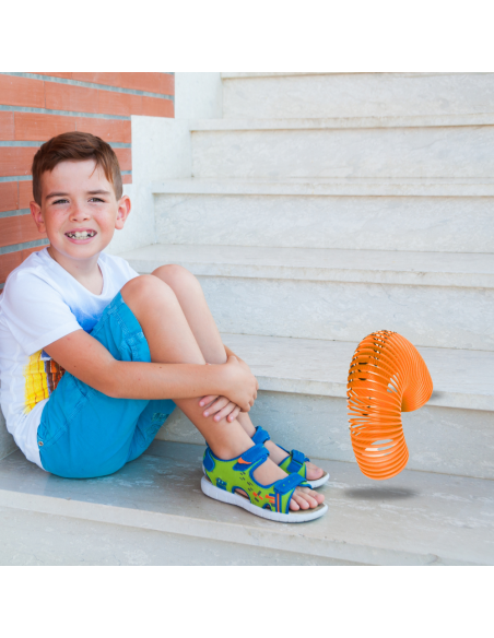 SPRĘŻYNA DLA DZIECI MAGICZNA SPRĘŻYNKA MAGIC SPRINGS EMOJI POMARAŃCZOWA