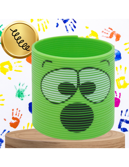 SPRĘŻYNA DLA DZIECI MAGICZNA SPRĘŻYNKA MAGIC SPRINGS EMOJI ZIELONA