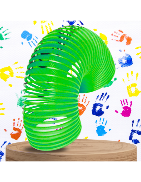 SPRĘŻYNA DLA DZIECI MAGICZNA SPRĘŻYNKA MAGIC SPRINGS EMOJI ZIELONA