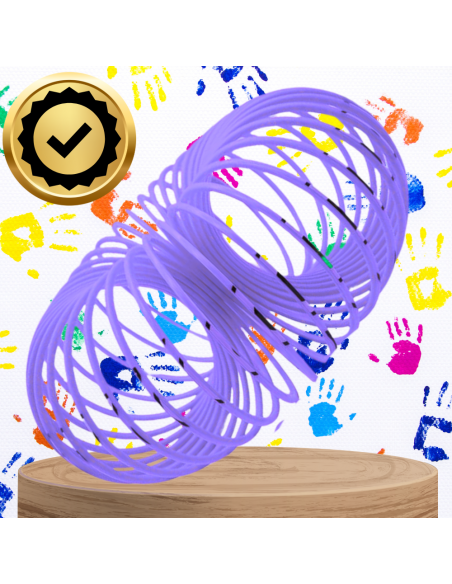 SPRĘŻYNA DLA DZIECI MAGICZNA SPRĘŻYNKA MAGIC SPRINGS EMOJI FIOLETOWA