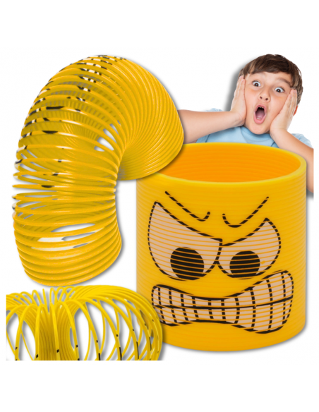 SPRĘŻYNA DLA DZIECI MAGICZNA SPRĘŻYNKA MAGIC SPRINGS EMOJI ŻÓŁTA