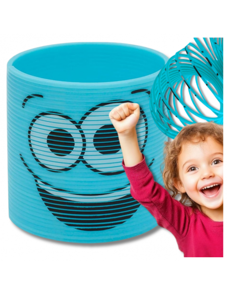 SPRĘŻYNA DLA DZIECI MAGICZNA SPRĘŻYNKA MAGIC SPRINGS EMOJI NIEBIESKA