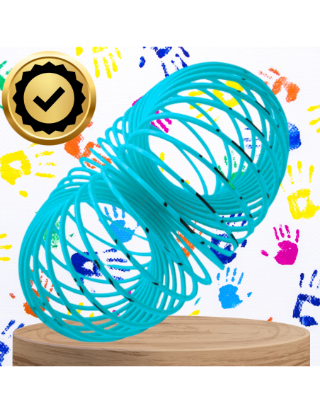 SPRĘŻYNA DLA DZIECI MAGICZNA SPRĘŻYNKA MAGIC SPRINGS EMOJI NIEBIESKA