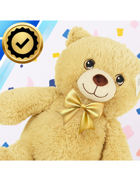 Duży Pluszowy Miś XXL 50 cm Kremowy Maskotka – Miękki Przytulanka dla Dzieci