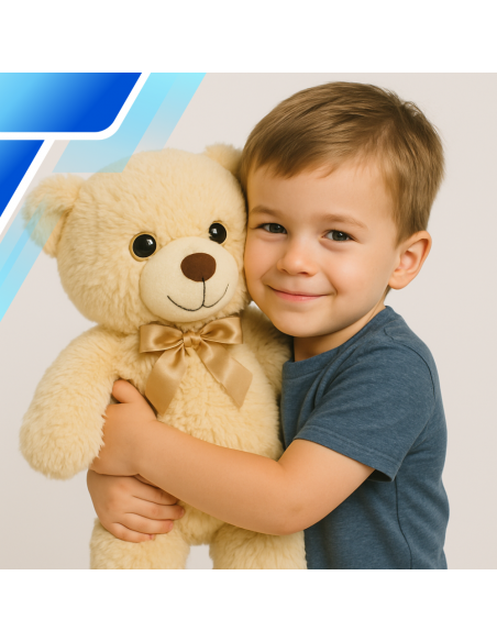 Duży Pluszowy Miś XXL 50 cm Kremowy Maskotka – Miękki Przytulanka dla Dzieci