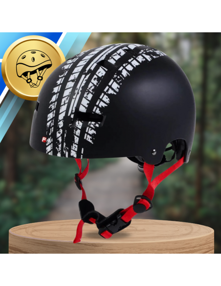 KASK skate orzech orzeszek na rower hulajnogę BMX rolki FISHER L/XL