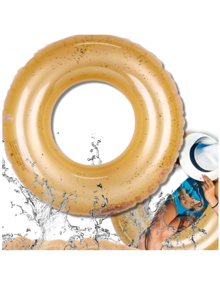 Koło do pływania dmuchane DUŻE dla dzieci dorosłych materac XXL confetti 120cm