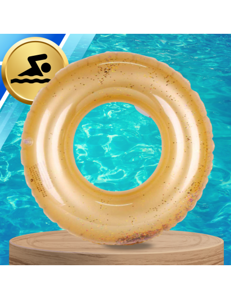 Koło do pływania dmuchane DUŻE dla dzieci dorosłych materac XXL confetti 120cm