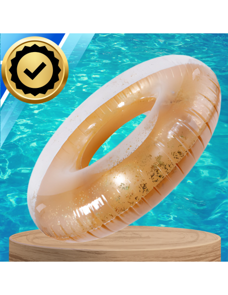 Koło do pływania dmuchane DUŻE dla dzieci dorosłych materac XXL confetti 120cm