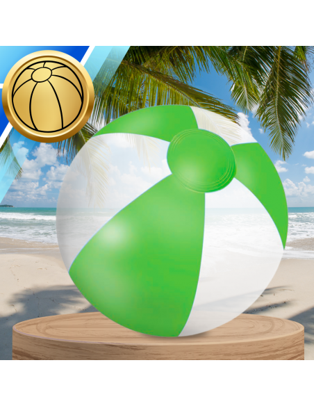PIŁKA PLAŻOWA DMUCHANA NA BASEN OGRÓD DUŻA 53 CM ZIELONA