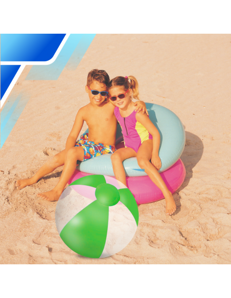 PIŁKA PLAŻOWA DMUCHANA NA BASEN OGRÓD DUŻA 53 CM ZIELONA