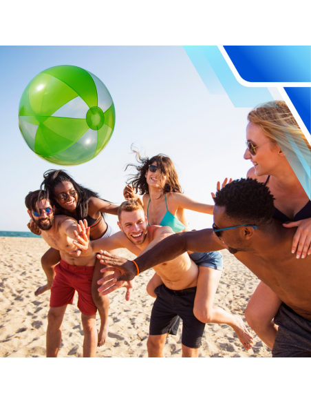 PIŁKA PLAŻOWA DMUCHANA NA BASEN OGRÓD DUŻA 53 CM ZIELONA