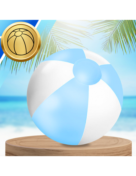 PIŁKA PLAŻOWA DMUCHANA NA BASEN OGRÓD DUŻA 53 CM NIEBIESKA