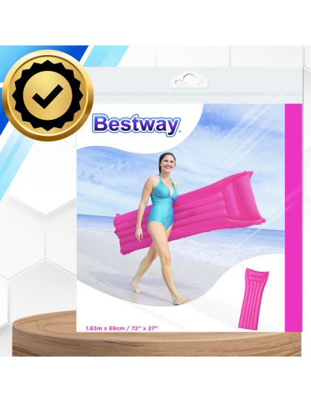 BESTWAY WYGODNY DMUCHANY NADMUCHIWANY MATERAC DO WODY PŁYWANIA 183 X 69 CM