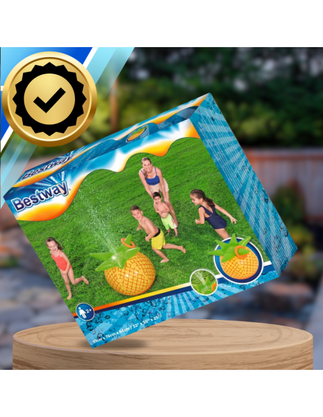Bestway Dmuchana Fontanna Ananas Ogrodowa Zraszacz dla Dzieci Woda Lato 81 CM