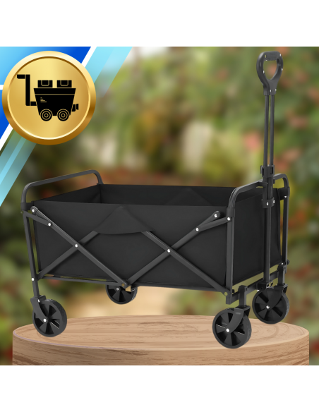 DUŻY SKŁADANY WÓZEK TURYSTYCZNY PLAŻOWY TRANSPORTOWY CAMPING PRZYCZEPKA