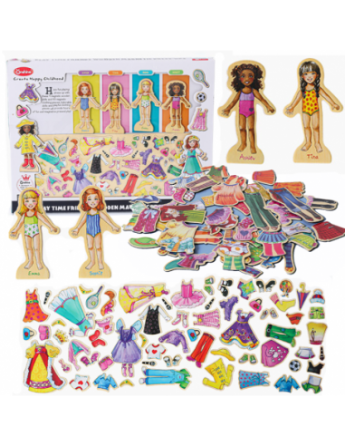 MAGNETYCZNA GRA UBIERANKA UKŁADANKA...