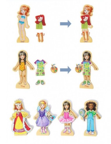 MAGNETYCZNA GRA UBIERANKA UKŁADANKA...