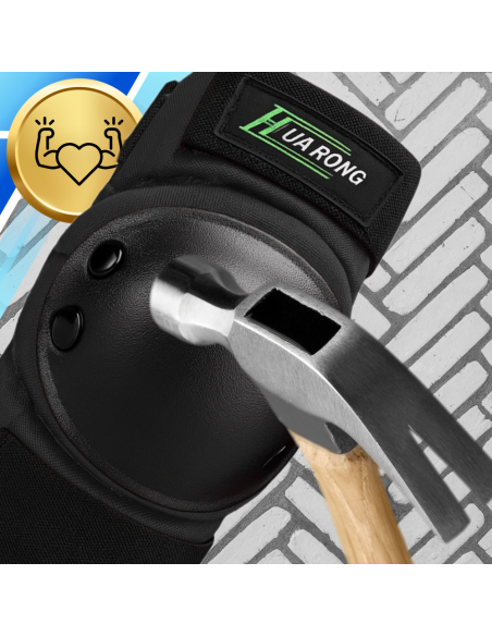 Zestaw ochraniaczy ochraniacze na rolki rower dla dorosłych 6 el. rozmiar L CZARNE