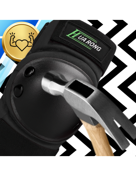 Zestaw ochraniaczy ochraniacze na rolki rower dla dzieci 6 el. rozmiar XXS CZARNE