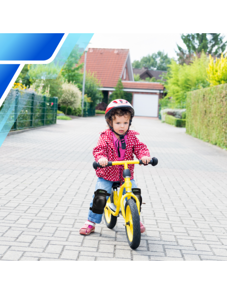 Zestaw ochraniaczy ochraniacze na rolki rower dla dzieci 6 el. rozmiar XXS CZARNE