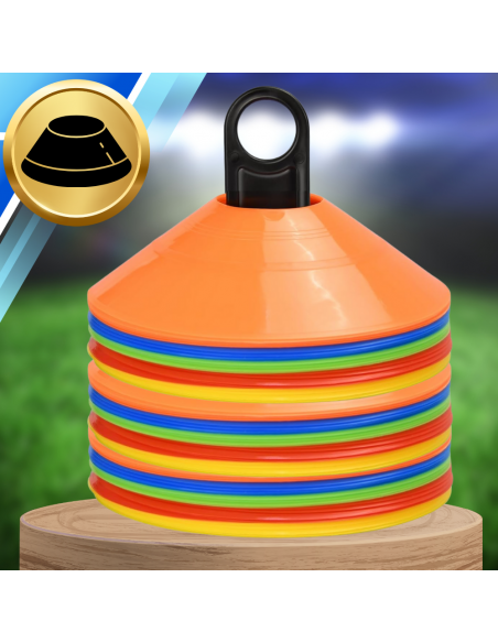 PACHOŁKI TRENINGOWE GRZYBKI PIŁKARSKIE ELASTYCZNE DO PIŁKI NOŻNEJ 50 SZT