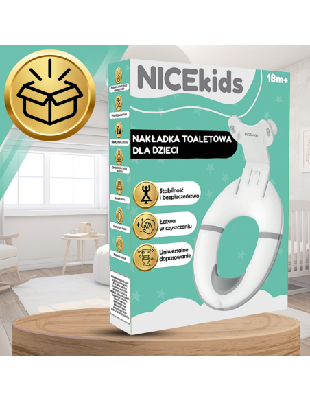 NAKŁADKA SEDESOWA NA TOALETĘ SEDES DLA DZIECKA NA DESKĘ SEDESOWĄ WC NICEkids