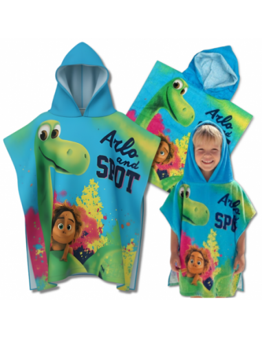 Ponczo kąpielowe dziecięce DINO z...