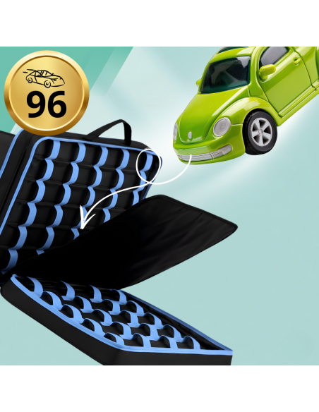 ORGANIZER NA RESORAKI 96 autek TORBA PODRÓŻNA DLA DZIECKA na Samochodziki HOT WHEELS Torba