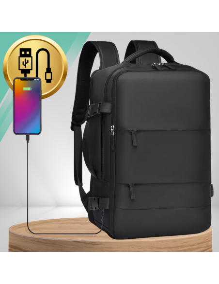 PLECAK DO SAMOLOTU PODRÓŻNY WIZZAIR 40x30x20 BAGAŻ PODRĘCZNY KABINOWY USB