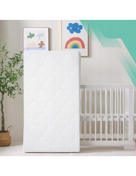 MATERAC NICEkids DLA DZIECI NIEMOWLĄT DO ŁÓŻECZKA TWARDY ŚREDNIO PREMIUM  4D 120x60