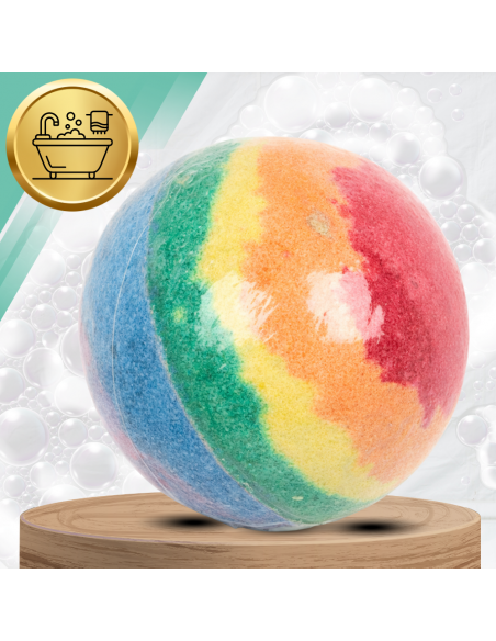 KULA DO KĄPIELI RAINBOW MUSUJĄCA BOMBA TĘCZOWA DLA DZIECI I DOROSŁYCH