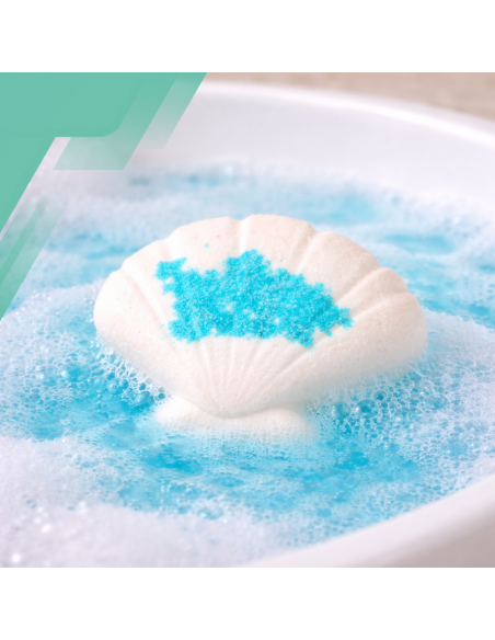 KULA DO KĄPIELI OCEAN MUSZLA MUSUJĄCA BOMBA DLA DZIECI I DOROSŁYCH 4 SZT