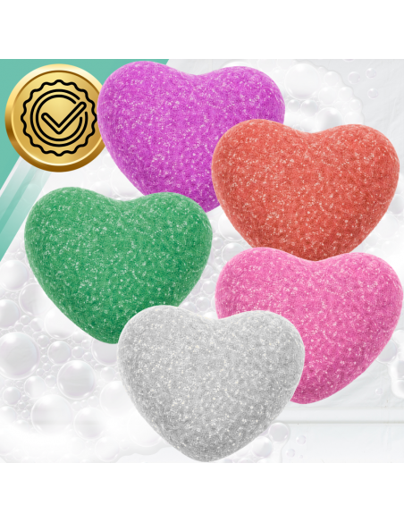 KULA DO KĄPIELI SERCE MUSUJĄCA BOMBA DLA DZIECI I DOROSŁYCH 6 SZT