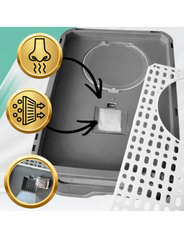 DUŻA KUWETA DLA KOTA Z SZUFLADĄ...