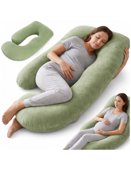 PODUSZKA DLA KOBIET W CIĄŻY CIĄŻOWA DO SPANIA TYPU J NICEKIDS