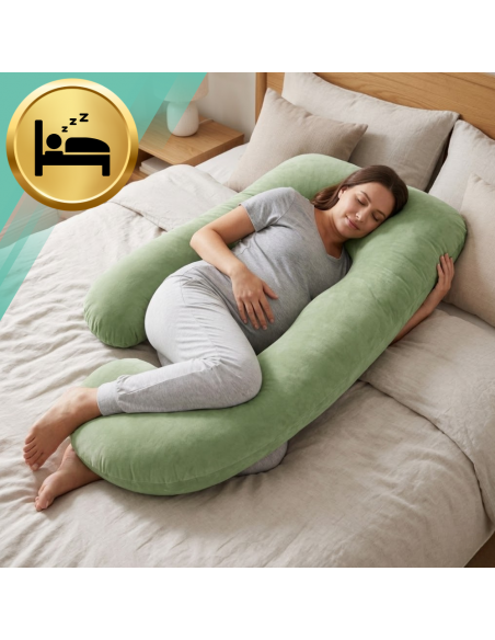 PODUSZKA DLA KOBIET W CIĄŻY CIĄŻOWA DO SPANIA TYPU J NICEKIDS