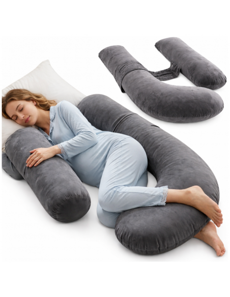 PODUSZKA DLA KOBIET W CIĄŻY CIĄŻOWA DO SPANIA TYPU H NICEKIDS