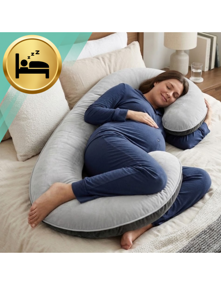 PODUSZKA DLA KOBIET W CIĄŻY CIĄŻOWA DO SPANIA TYPU C NICEKIDS