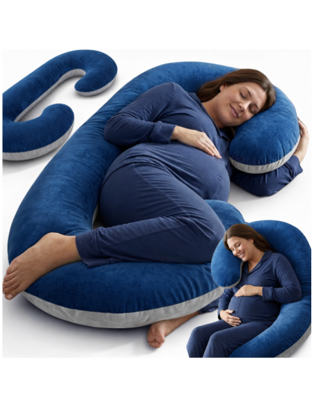 PODUSZKA DLA KOBIET W CIĄŻY CIĄŻOWA DO SPANIA TYPU C NICEKIDS
