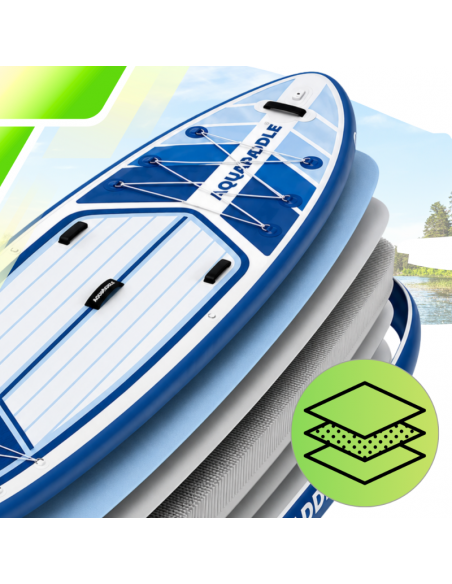 Deska SUP AquaPaddle 355x82x15 cm wiosło pompka zestaw plecak 200 kg