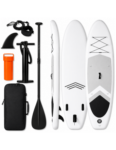 Deska SUP AquaPaddle 335x84x15 cm wiosło pompka zestaw plecak 180 kg