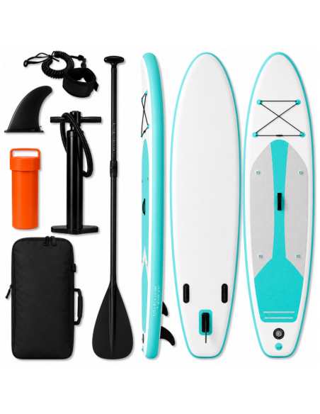 Deska SUP AquaPaddle 335x84x15 cm wiosło pompka zestaw plecak 180 kg