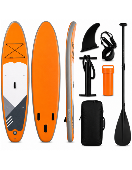 Deska SUP AquaPaddle 335x84x15 cm wiosło pompka zestaw plecak 180 kg