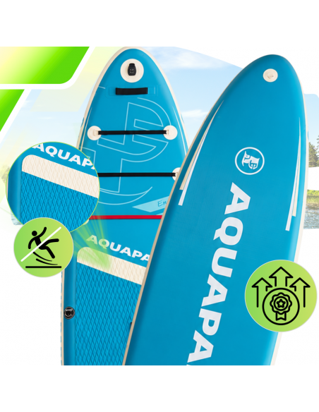 Deska SUP z siedziskiem AquaPaddle 335x84x15 cm wiosło pompka zestaw plecak