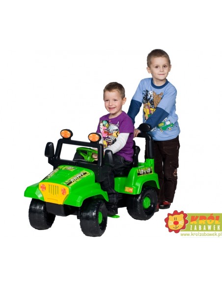 Duży samochód terenowy na pedały JEEP - niebieski