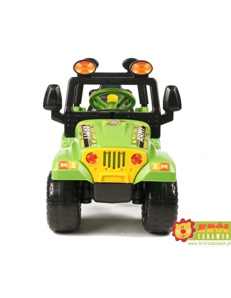 Duży samochód terenowy na pedały JEEP - zielony