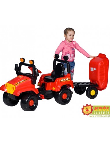 Duży samochód terenowy na pedały JEEP - zielony