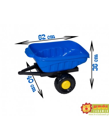 Zielona przyczepka wywrotka