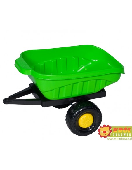 Zielona przyczepka wywrotka